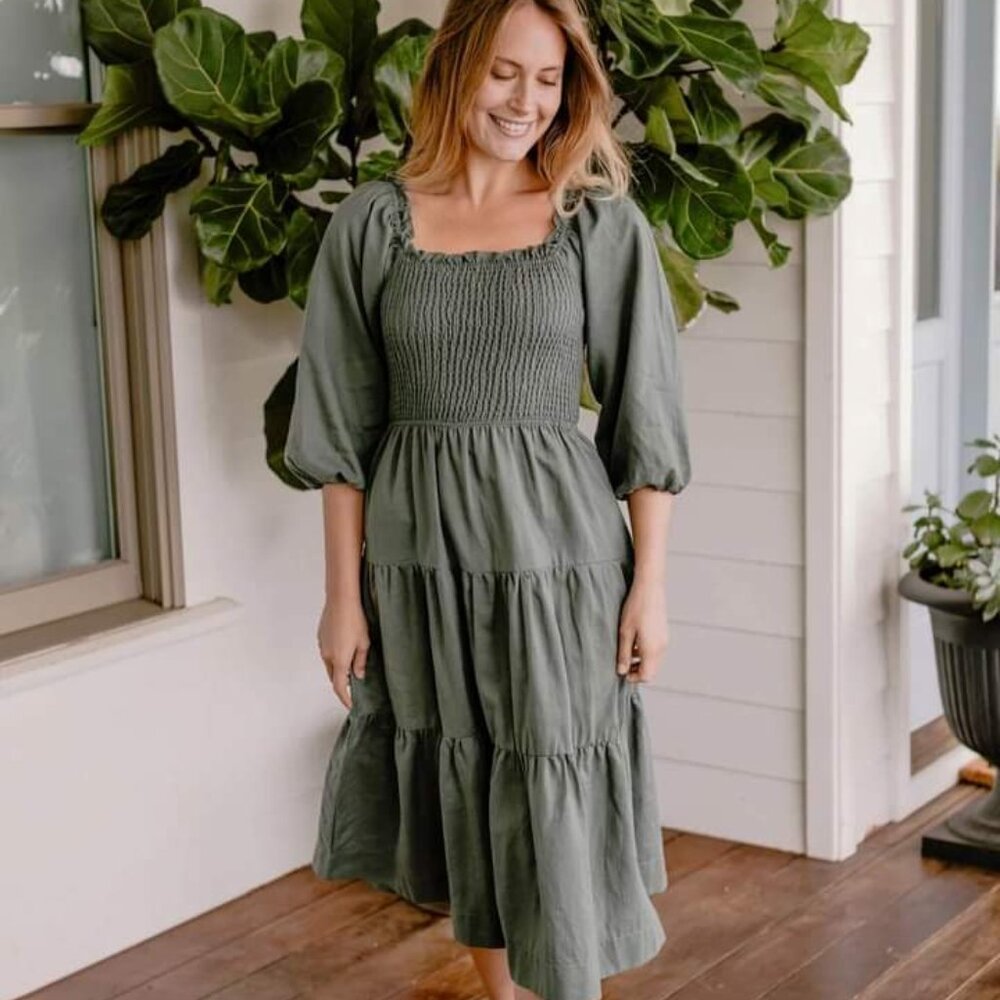 Neuflora Odessa dusty teal dress
